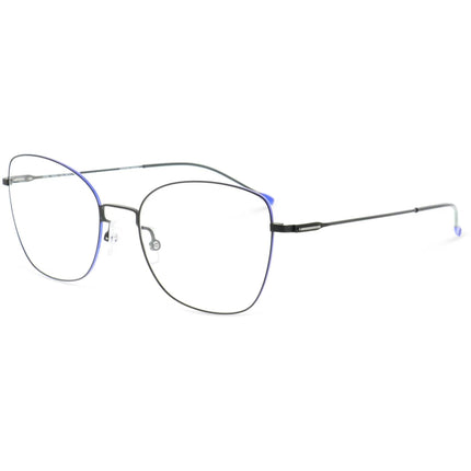Lightec Morel Women's Eyeglasses - Black Metal Butterfly | Omicron 32 30205L NP11 ,