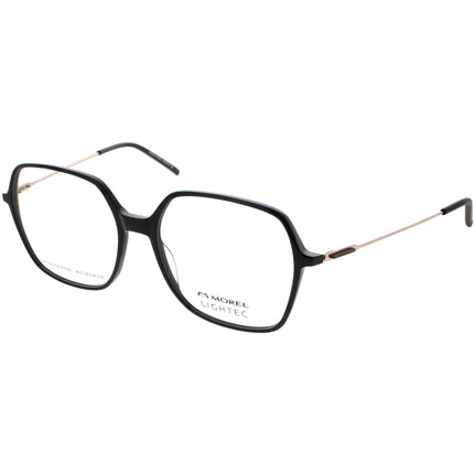 Lightec Morel Women's Eyeglasses - Black Square Full Rim | Omicron 40 30223L NP06 ,