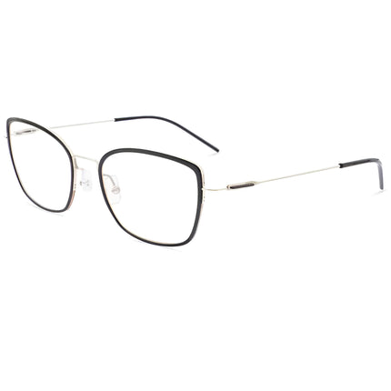 Lightec Morel Women's Eyeglasses - Black Metal Cat Eye Frame | Omicron 44 30234L ND02 ,