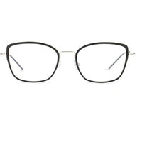 Lightec Morel Women's Eyeglasses - Black Metal Cat Eye Frame | Omicron 44 30234L ND02 ,