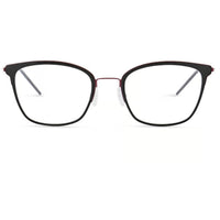 Lightec Morel Women's Eyeglasses - Black/Red Square Frame | Omicron 44 30235L NN05 ,