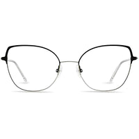Lightec Morel Women's Eyeglasses - Black Metal Cat Eye Frame | Omicron 48 30251L ND07 ,