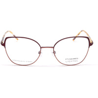 Lightec Morel Women's Eyeglasses - Dark Red Cat Eye Frame | Omicron 48 30251L RM09 ,