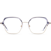 Lightec Morel Women's Eyeglasses - Grey Geometric Full Rim | Omicron 52 30283L GD04 ,