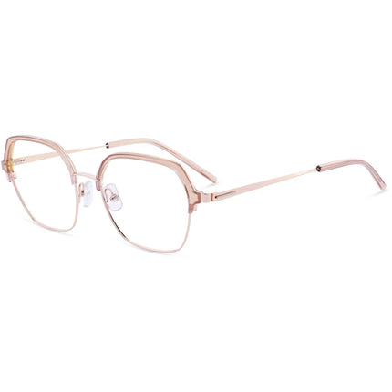 Lightec Morel Women's Eyeglasses - Pink Geometric Full Rim | Omicron 52 30283L PP05 ,