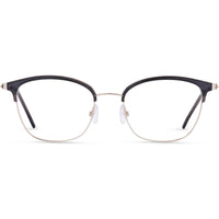 Lightec Morel Women's Eyeglasses - Grey/Gold Square Frame | Omicron 52 30284L GD08 ,