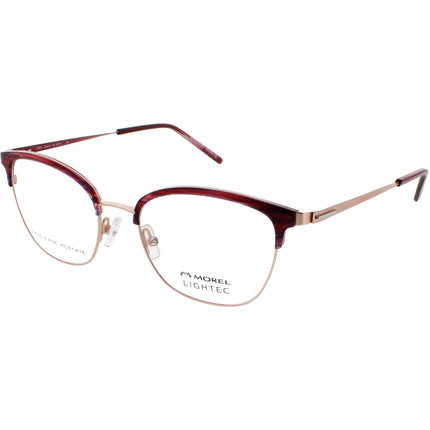 Lightec Morel Women's Eyeglasses - Red/Rose Gold Frame | OMICRON 52 30284L RP07 ,