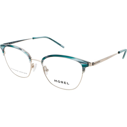 Lightec Morel Women's Eyeglasses - Green/Silver Cat Eye Frame | OMICRON 52 30284L VD09 ,