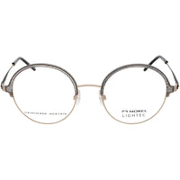 Lightec Morel Women's Eyeglasses - Grey/Rose Gold Round Frame | OMICRON 49 30285L GD10 ,