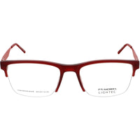 Lightec Morel Men's Eyeglasses - Dark Red Rectangular Frame | OMICRON 55 30288L RG09 ,