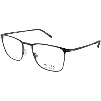 Lightec Morel Men's Eyeglasses - Black/Grey Rectangular Frame | OMICRON 55 30320L NV12 ,