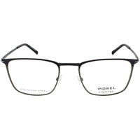 Lightec Morel Men's Eyeglasses - Black/Grey Rectangular Frame | OMICRON 55 30320L NV12 ,