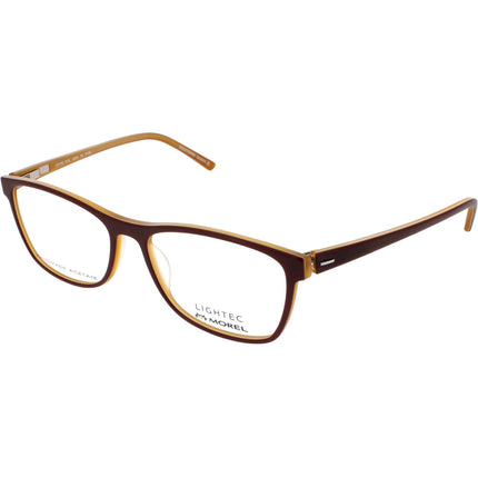 Lightec Morel Women's Eyeglasses - Dark Plum Rectangular Frame | ALPHA 52 7670L PP022 ,