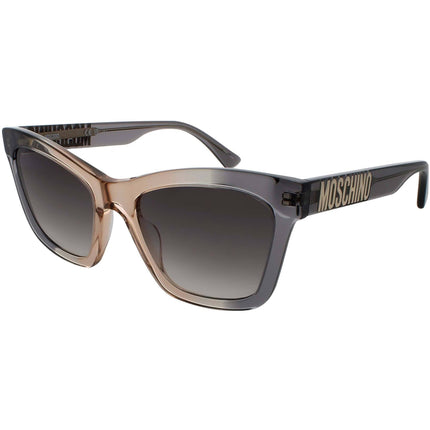 Moschino Women's Sunglasses - Grey Ochre Acetate Cat Eye Frame | MOS156/S 0MQE/9O ,
