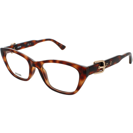 Moschino Women's Eyeglasses - Havana Acetate Full Rim Cat Eye Frame | MOS 608 0086 ,