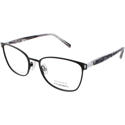 Nomad Morel Women's Eyeglasses - Black/Grey Metal Cat Eye Frame | 40047N SP16 ,