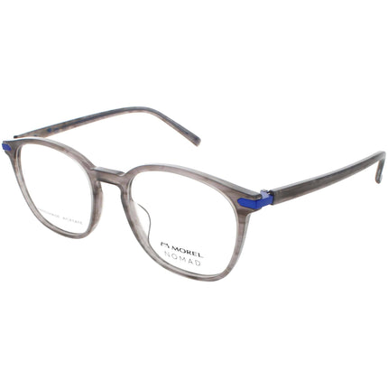 Nomad Morel Men's Eyeglasses - Grey/Blue Acetate Full Rim Oval Frame | 40106N GB02 ,
