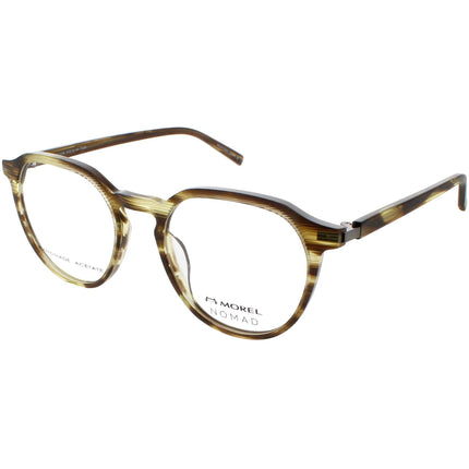 Nomad Morel Men's Eyeglasses - Green/Grey Metal Full Rim Oval Frame | 40123N TG06 ,