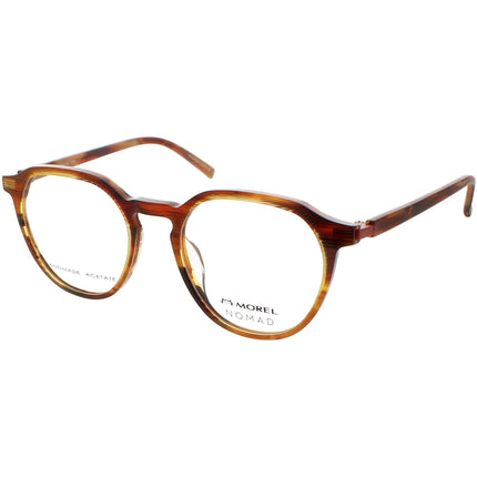 Nomad Morel Men's Eyeglasses - Brown/Orange Acetate Oval Frame | 40123N TO05 ,