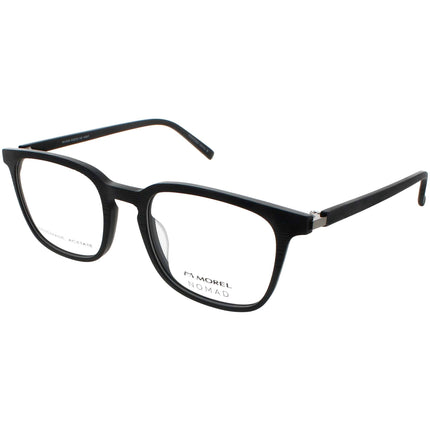 Nomad Morel Men's Eyeglasses - Black/Grey Acetate Rectangular Frame | 40124N NG07 ,