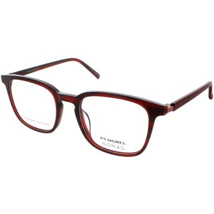 Nomad Morel Men's Eyeglasses - Red Acetate Full Rim Rectangular Frame | 40124N RR09 ,