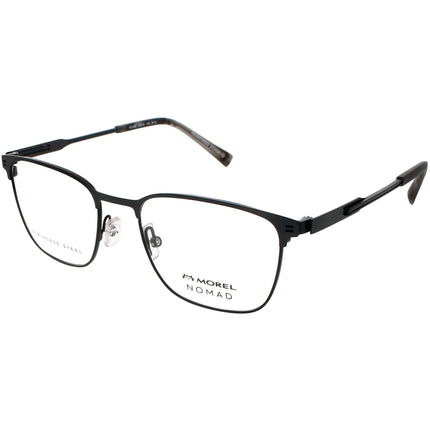 Nomad Morel Men's Eyeglasses - Grey/Black Acetate Rectangular Frame | 40142N SP01 ,