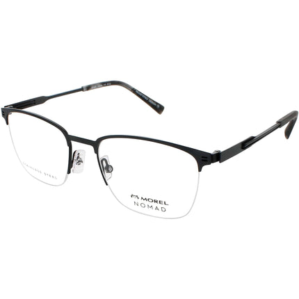 Nomad Morel Men's Eyeglasses - Grey/Black Metal Rectangular Frame | 40143N SP03 ,