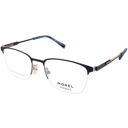 Nomad Morel Men's Eyeglasses - Blue/Grey Metal Rectangular Frame | 40143N SP04 ,