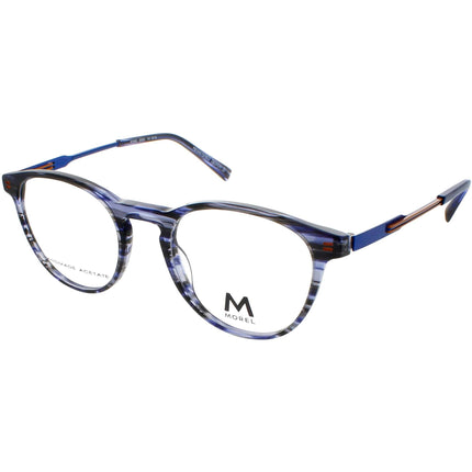 Nomad Morel Men's Eyeglasses - Blue/Orange Acetate Oval Frame | 40195N BO06 ,