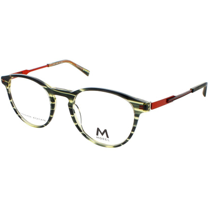 Nomad Morel Men's Eyeglasses - Green/Rouge Acetate Oval Frame | 40195N VR05 ,