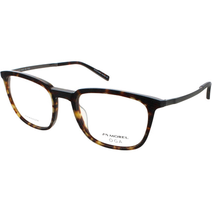 Oga Morel Men's Eyeglasses - Tortoise Rectangular Frame | LINJER 2 10152O TG08 ,