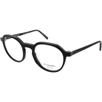 Oga Morel Men's Eyeglasses - Grey Acetate Geometric Frame | KOLOR 10174O NG01 ,