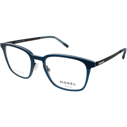 Oga Morel Men's Eyeglasses - Blue/Black Rectangular Frame | ARVIKA 10204O BN08 ,