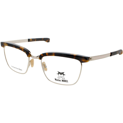Originale Morel Men's Eyeglasses - Brown/Gold Rectangular Acetate Frame | 90026C TD05 ,
