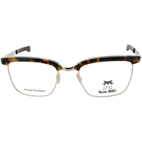 Originale Morel Men's Eyeglasses - Brown/Gold Rectangular Acetate Frame | 90026C TD05 ,