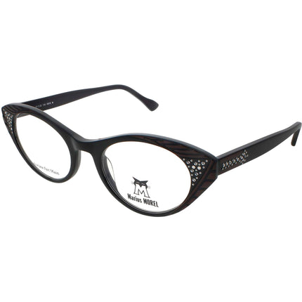 Originale Morel Women's Eyeglasses - Black/Red Acetate Cat Eye Frame | 90031C NN16 ,