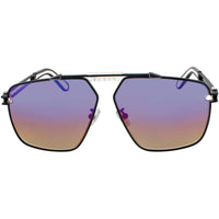 Philipp Plein Men's Sunglasses - Black Metal Navigator Frame | SPP049M 0541 ,