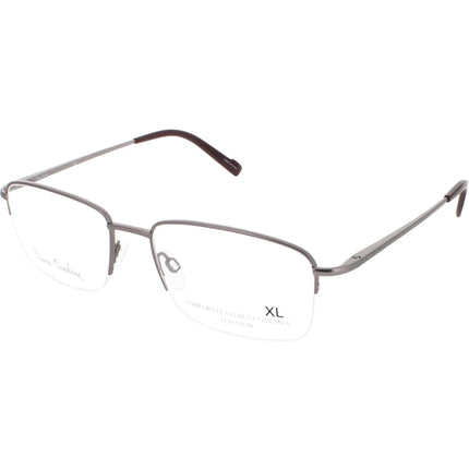 Pierre Cardin Men's Eyeglasses - Matte Dark Ruthenium Rectangular Frame | PC 6869 0R80 ,