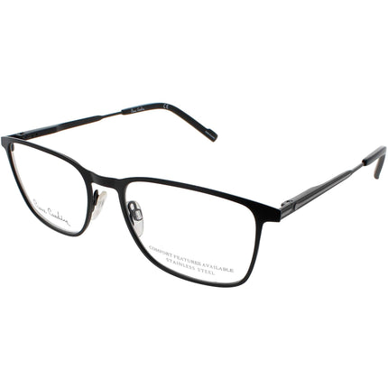 Pierre Cardin Men's Eyeglasses - Matte Black Rectangular Metal Frame | PC 6882 0003 ,