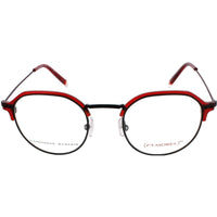 Red Morel Women's Eyeglasses - Red/Black Acetate Oval Frame | CASEY 90015C RN05 ,