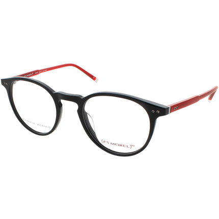 Red Morel Women's Eyeglasses - Red/Black Acetate Oval Frame | PERRY 90016C NR09 ,