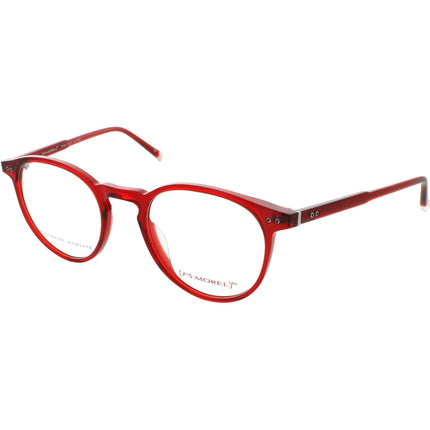 Red Morel Women's Eyeglasses - Red Acetate Full Rim Oval Frame | PERRY 90016C RR07 ,