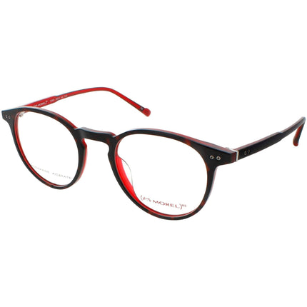Red Morel Women's Eyeglasses - Tortoise Red Acetate Oval Frame | PERRY 90016C TT08 ,