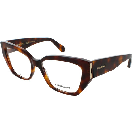 Salvatore Ferragamo Women's Eyeglasses - Tortoise Cat Eye Acetate Frame | SF2972 240 ,