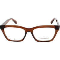 Salvatore Ferragamo Men's Eyeglasses - Transparent Brown Full Rim Frame | SF2986 232 ,