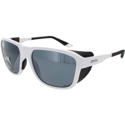 Smith Men's Sunglasses - White Plastic Full Rim Rectangular Frame | EMBARK 0VK6/OP ,