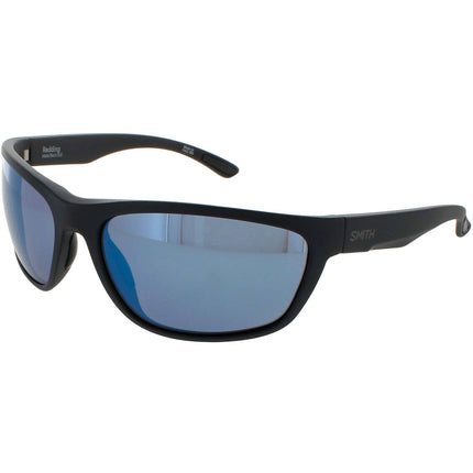 Smith Unisex Sunglasses - Matte Black Acetate Wraparound Frame | REDDING 0003/QG ,