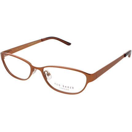 Ted Baker Women's Eyeglasses - Rose Gold Metal Full Rim Oval Frame | B215 GLD ,