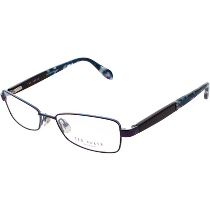 Ted Baker Women's Eyeglasses - Purple Metal/Plastic Rectangular Frame | B228 PUR ,