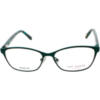 Ted Baker Women's Eyeglasses - Green Metal/Plastic Full Rim Cat Eye Frame | B243 GRN ,